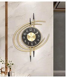 abordables -Horloge murale créative moderne nordique luxe fer quartz montre salon chambre cuisine bureau hôtel décoration de la maison