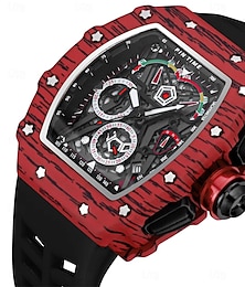preiswerte -Herren Quarz uhr Draussen Sport Modisch Armbanduhr leuchtend Kalender Chronograph WASSERDICHT Kieselgel Beobachten