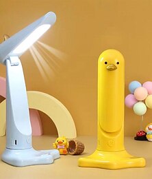 economico -lampada da tavolo per lettura studentesca a led lampada anatra pieghevole usb ricaricabile accanto alla lampada simpatico animale domestico piccola luce notturna led cura degli occhi per uso domestico interno 1pz