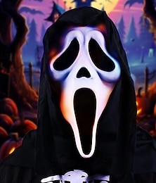 levne -maska duchů ďábel duch cosplay kostýmy latexové hororové masky duch tvář křičet helma strašidelný halloween party maškarní rekvizity mardi gras