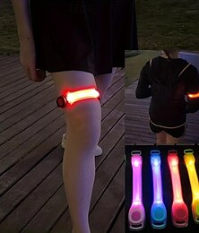 economico -Fascia da braccio per luce notturna da 1 pezzo - fascia di sicurezza a LED riflettente ad alta visibilità con modalità lampeggiante per correre, camminare, fare jogging, andare in bicicletta - include