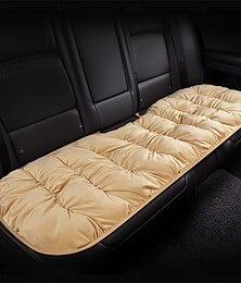 abordables -Coussin de siège de voiture épais et chaud, court, en peluche, housse de siège arrière, quatre saisons, sans coussin de siège arrière, automne et hiver