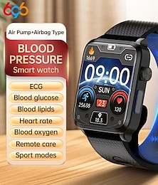 economico -696 p300 pompa ad aria glicemia orologio intelligente orologio da 1,83 pollici contapassi bluetooth promemoria chiamate monitoraggio del sonno compatibile con android ios uomini chiamate a mani libere promemoria messaggi ip67 40mm