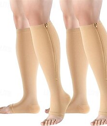 economico -Calze a compressione Calze sportive Calzini da corsa 1 paio Di base Per donna Calzini a tubo Traspirante Comodo Allenamento in palestra Calcio Corsa Jogging Ciclismo Gli sport Color Block Poliestere