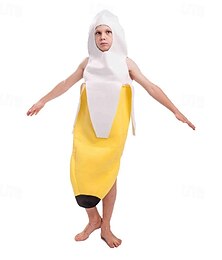 halpa -Banaani Halloween Cosplay-Asut Hauskoja asuja Karnevaali puku Cosplay Lasten Poikien Tyttöjen Karnevaali Naamiaiset Mardi Gras Suoritus Juhla Halloween Helppoja Halloween-asuja Pukeudu