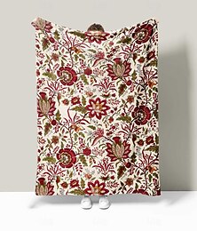 billige -retro floral flanell teppe sofatrekk teppe kontor lunsj lur teppe ac teppe hudvennlig barn voksen soverom teppe