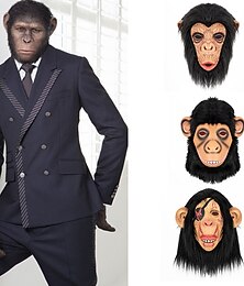 levne -Gorila předvečer Všech svatých Maska Plná hlava Království planety opic Karnevalová maska Strašidelný kostým Dospělé Pánské Dámské předvečer Všech svatých Karneval Výkon Párty Jednoduché Halloweensk