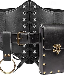 Недорогие -Средневековый Эпоха возрождения Пояс на талию Маскарадный костюм Муж. Жен. Селтик Пираты Хэллоуин Карнавал Выступление РИЖД Взрослые Пояс ножны Волшебная бутылка