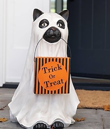 levne -kočka duch candy jar halloween figurka halloween dekorace domácí kotě dýňové ozdoby pro domácí výzdobu dvorek vnitřní terasa