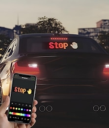 economico -auto led display flessibile app bluetooth auto schermo pubblicitario a colori completo adesivo auto intelligente ip65 impermeabile schermo morbido display