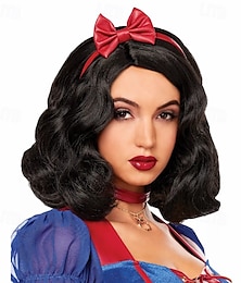 economico -parrucca biancaneve - parrucche da festa cosplay di halloween principessa