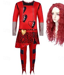halpa -jälkeläisiä Evie Asut Cosplay-Peruukit Tyttöjen Elokuva-cosplay Cosplay Naamiaiset Suoritus Naamiaiset