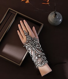 رخيصةأون -أسورة أصفاد المعصم قفازات بانغك & قوطي Steampunk دانتيل من أجل تأثيري عيد الرعب مهرجان نسائي مجوهرات مجوهرات الأزياء