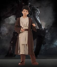 halpa -Anakin Skywalker Jedi ritari Halloween Cosplay-Asut Asut Obi-Wan Kenobi Elokuva / TV teeman puvut Lasten Poikien Naamiaiset Juhlat Helppoja Halloween-asuja Pukeudu
