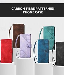 abordables -teléfono Funda Para iPhone 17 Pro Max 17 Air 16 15 14 Pro Max Plus 13 12 11 Pro Max Mini Tarjetas billetera Magnética con correa de muñeca Caballete Mariposa Diseño Geométrico TPU Cuero de PU