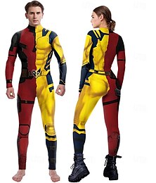 abordables -costumes zentai de super-héros pour couples, combinaisons de costumes pour adultes, fête / soirée pour hommes, costumes d'Halloween faciles