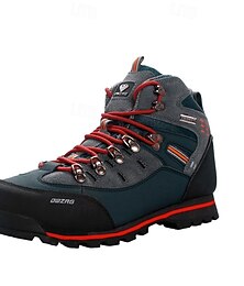 olcso -férfi vízálló túrabakancs piros fűzővel - tartós kültéri lábbeli zord terepre
