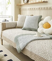 economico -copridivano trapuntato in cotone copridivano componibile con motivo geometrico boho copridivano antiscivolo copridivano protezione per mobili per cani animali domestici