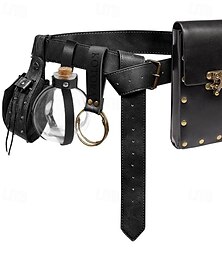voordelige -Middeleeuws Renaissance Ceintuur Ren Faire Voor heren Dames Keltisch Viking Fantasie Halloween Carnaval Prestatie LARP Volwassenen Riem schede Magische fles