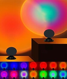 economico -mini proiettore di luce a led tramonto con telecomando 16 colori tramonto lampada ad arco a led usb progetto di illuminazione d'atmosfera per decorazione interna/esterna