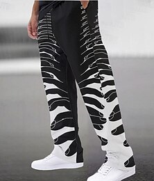 economico -Per uomo Joggers Pantaloni della tuta a gamba dritta Coulisse Tasca Grafico Orrore gotico Costumi Halloween Lunghezza intera All'aperto Feste Casuale Orrore Nero Micro-elastico