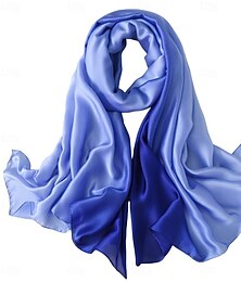 preiswerte -Seidenähnlicher Schal für Damen, Party-Wickeltuch, Abendkleid, Brautjungfer, lange seidige Schals für Hochzeiten in verschiedenen Farben