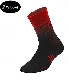 halpa -unisex-sukat puristussukat pyöräilysukat urheilusukat urheilusukat retkeily / vaellus ulkoilu pyöräily / pyöräily / pyöräily lämmin liukumaton joustava 2 paria