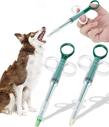 お買い得  -5 個 猫用錠剤シューター ペット用錠剤銃 犬用錠剤シューター 猫用錠剤 ソフトチップシリンジ ペット用医療給餌ディスペンサーツール 小動物用