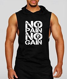 economico -Per uomo Canotta da Allenamento Canotta da corsa Canotta da palestra Senza maniche Gilet / Gilet Informale Athleisure Cotone Traspirante Asciugatura rapida Morbido Allenamento in palestra Corsa Marcia