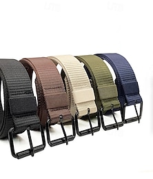 economico -Per uomo Cintura tattica Per il girovita Nero Blu Nylon Lega Duraturo Regolabile Liscio Esterno Giornaliero