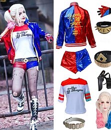 levne -Harley Quinn Žolík Suicide Squad Cosplay kostým Úbory Cosplay kostým Filmové kostýmy for Dámské Dívčí Dětské Dospělé předvečer Všech svatých Den dětí