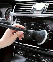 abordables -Brosse de nettoyage d'intérieur de voiture, brosse de nettoyage à poils souples, brosse à épousseter, outil de nettoyage d'intérieur de voiture, brosse de détail automatique, brosse à épousseter pour tableau de bord de voiture, 1 pièce