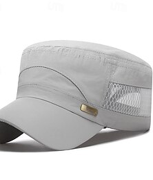 abordables -Gorra de Béisbol Gorro para el Sol Visera Filtro Solar Transpirable Verano Malla Hombre Pesca Actividad