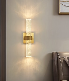economico -applique da parete a led per interni a luce calda 40cm 1w oro postmoderno lampada da parete in cristallo luci da parete per lavabo luci da parete per bagno specchio comodino applique da parete per
