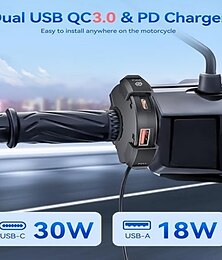 economico -caricabatterie per cellulare leader moto usb ricarica rapida impermeabile tipo-c ricarica sedile interfaccia sae