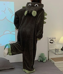 preiswerte -Karneval Tiermotiv Onesie-Kostüm Cartoon Dinosaurier Monster Pyjamas-Einteiler Kigurumi-Pyjamas Charme Lustiges Kostüm Für Erwachsene Männer und Frauen Karneval Karikatur