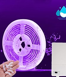 voordelige -uv ultrahoge helderheid usb zwartlichtstrip dc5v 390nm-400nm 1-5m smd 5050 60leds ip67 waterdichte ultraheldere ledlichtstrip geschikt voor fluorescerend dansfeest bodypaint podiumverlichting