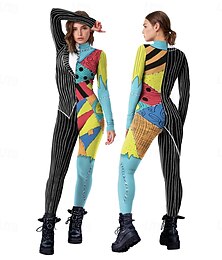 halpa -Painajainen ennen joulua Sally Jack Skellington Cosplay-Asut Kokoalusasut Elokuva-cosplay for Naisten Aikuisten Joulu Karnevaali Naamiaiset Juhlat