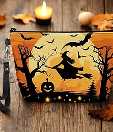 abordables -Bolso de muñeca con temática de Halloween con diseño de bruja y calabaza, perfecto para pedir dulces y fiestas navideñas