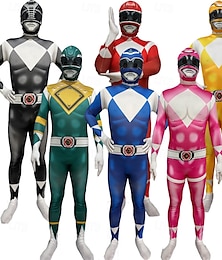 levne -Mocní morfinští Strážci Vesmíru Tommy Oliver Cosplay kostým Kombinéza cosplay Filmové kostýmy for Pánské Dámské Chlapecké Dětské Dospělé Karneval Plesová maškaráda Večírek Plesová maškaráda