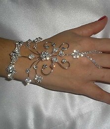 abordables -Bracelet de tennis Bracelets Bagues Femme Classique Papillon Précieux Mode Luxe Bracelet Bijoux Argent Dorée Irrégulier pour Cadeau du quotidien Fiançailles