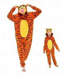 halpa -Lasten Aikuisten Piirretty Ryhmäpuku Yöasut Pyjamahaalarit Karnevaali puku Animal Pyjamahaalarit Kigurumi Pyjama Hauska puku varten Miehet ja naiset Pojat ja tytöt Karnevaali Sarjakuva