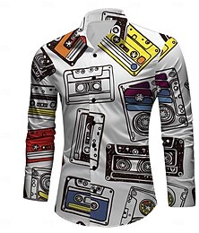 olcso -retro vintage retro vintage 1970-es évek 1980-as ing hippi férfi disco party alkalmi napi ing