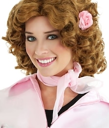 baratos -Peruca de Fantasia Marty Grease para Mulheres Halloween Fantasia Festa