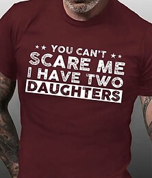baratos -Homens Gráfico Letra Camiseta Estilo casual Algodão Manga Curta Gráfico Camisa Preto Vinho Azul Marinha Camiseta confortável Férias Casual Roupas de estilistas