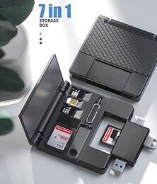 economico -lettore di schede otg multifunzionale 7 in 1 lettore di schede micro sd lettore di schede di memoria u tipo-c per fotocamere digitali, smartphone, tablet convertitore otg disco u esterno, sd, tf