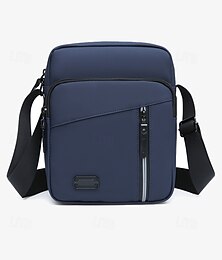 economico -borsa a tracolla impermeabile da uomo con più tasche con cerniera – borsa a tracolla da viaggio per esterni resistente in verde oliva