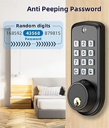 abordables -serrure de porte en bois à verrouillage par mot de passe serrure électronique entièrement automatique serrure de porte en bois à gauche et à droite serrure de porte intelligente