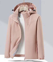 abordables -Mujer Chaqueta de lana para senderismo Vellón Invierno Al aire libre Templado Suave Cómodo Chaquetas de Lana Cremallera completa Camping / Senderismo / Espeleología Viaje Deportes de Invierno Negro