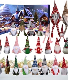 economico -Calendario dell'avvento 2025 con gnomi di Natale, 24 pezzi di decorazioni natalizie con gnomi, calendario dell'avvento con conto alla rovescia, decorazioni natalizie con nani, decorazioni natalizie per bambini